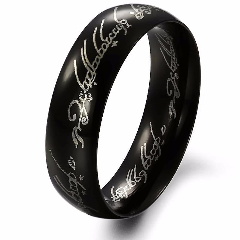 Stainless-Steel One-Color Power Ring, Gold Ring, Wedding Ring Women's Lovers Fashion Jewelry