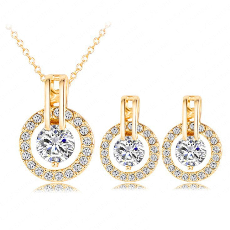 Zircon Simple Set Lover Eye Fashion Set