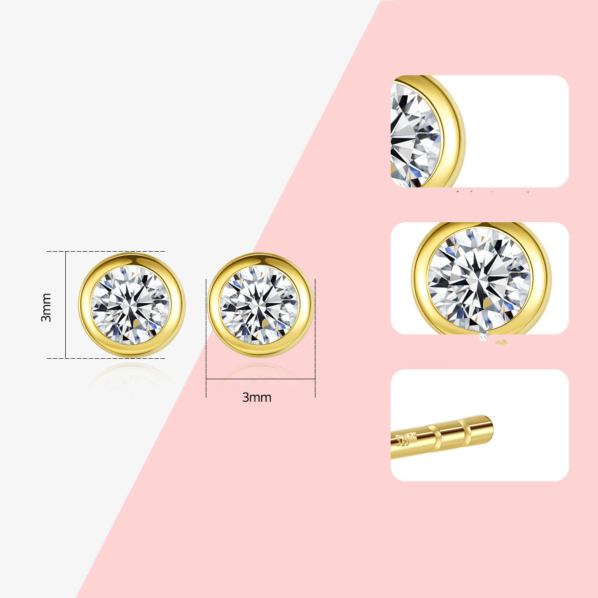 14K gold temperament wild earrings