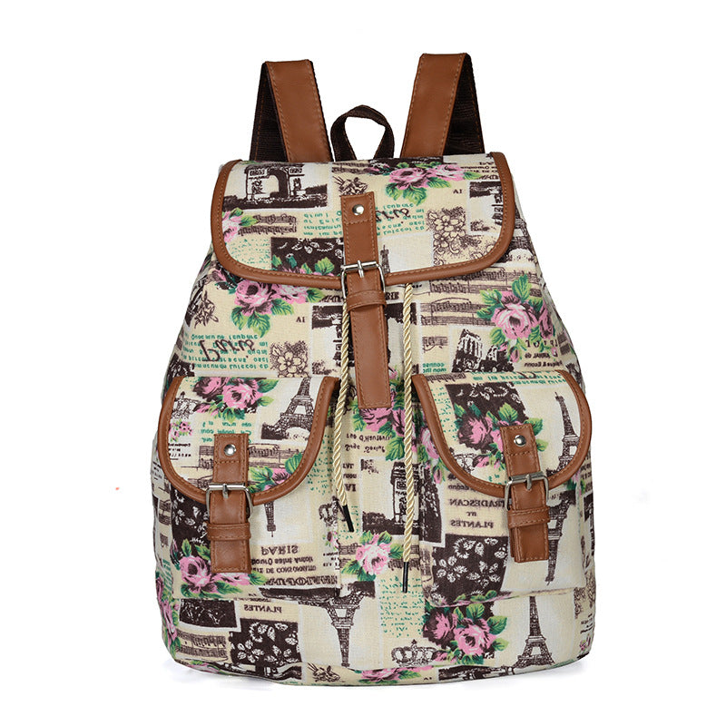 Women's canvas backpack