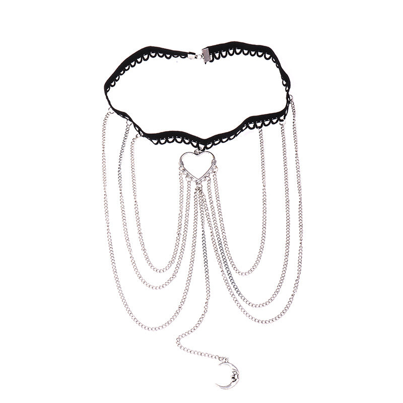 Casual Beach Love Moon Leg Ring Body Chain