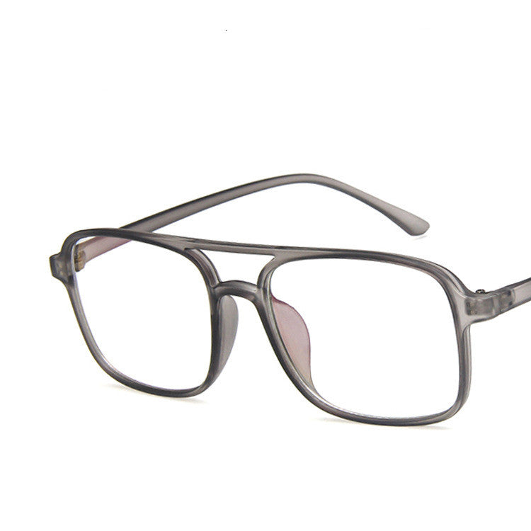 Men's square double beam glasses