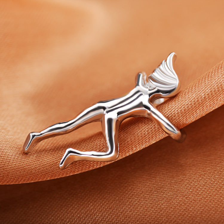 Hot Sell Fashion Personality Climbing Human Shaped Clip Earring