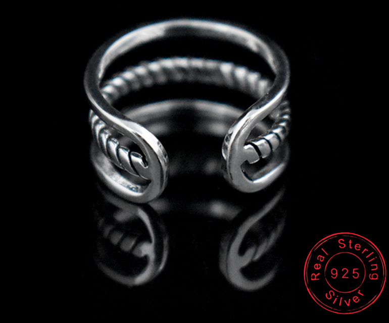 New Fashion 925 Silver Plate Three Layers Rings