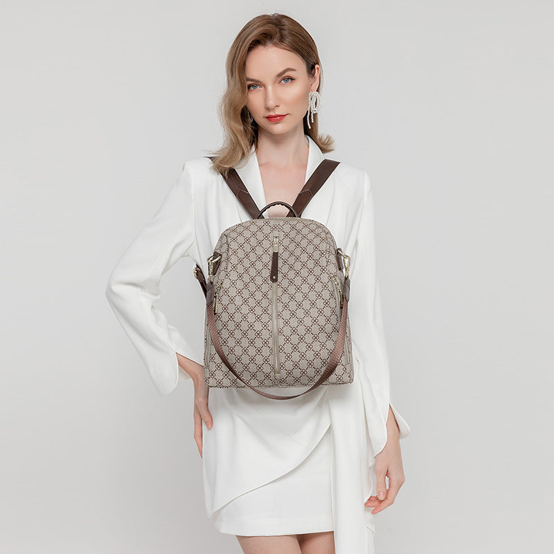 Women's Dual-use Anti-theft Backpacks Are Printed Backpack Travel Bag Leisure