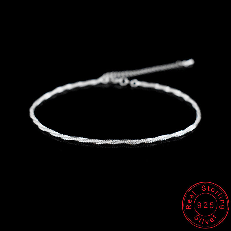 Vintage popular women's silver anklet