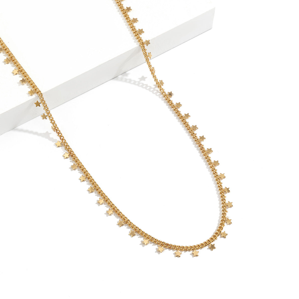 Simple Single Layer Star And Moon Tassel Geometric Waist Chain
