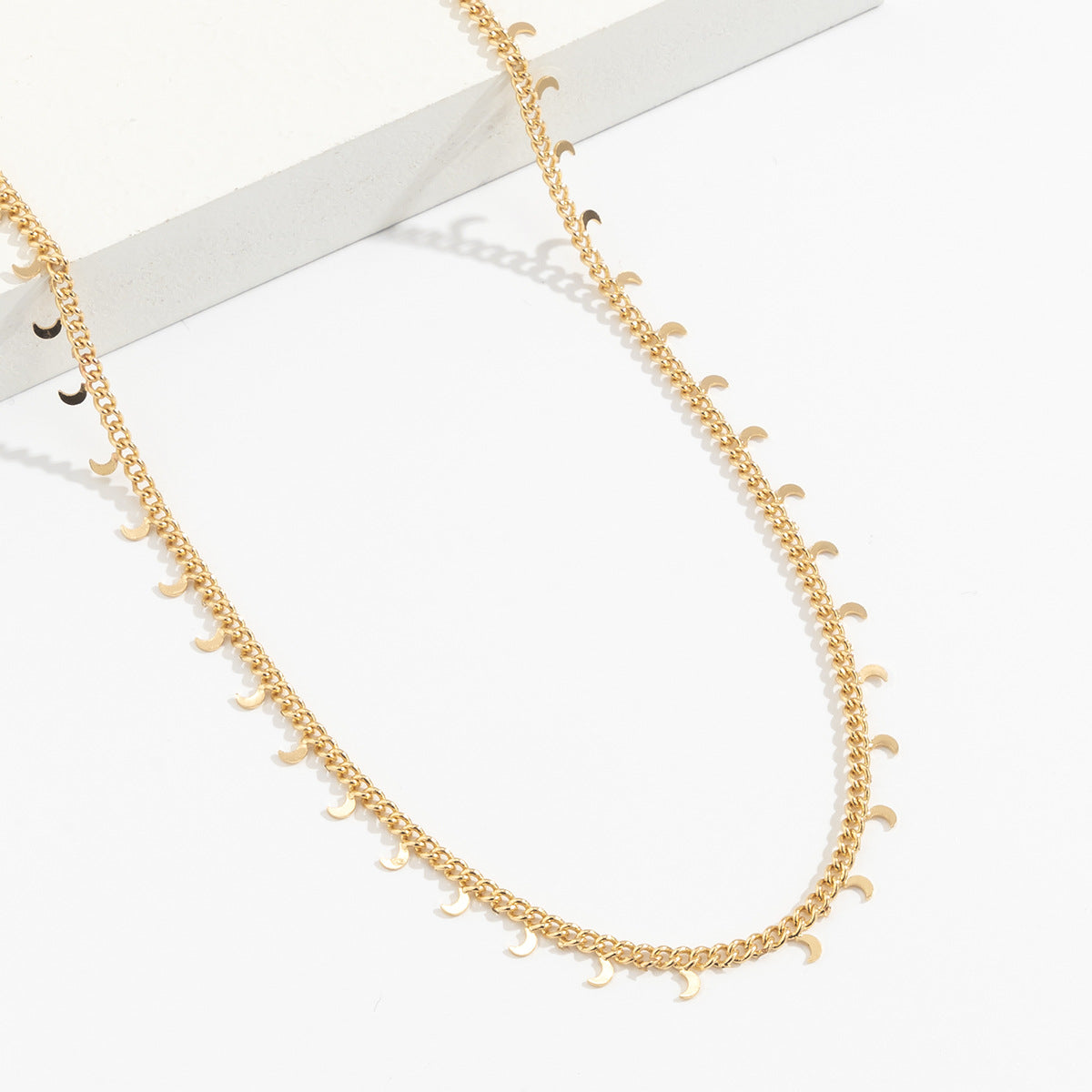 Simple Single Layer Star And Moon Tassel Geometric Waist Chain