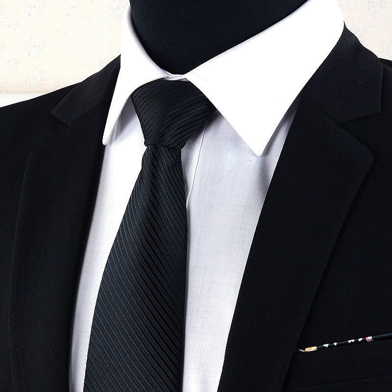 Men's Formal Wear Business British Style Korean Style Black Tie Professional Work Men's Wedding