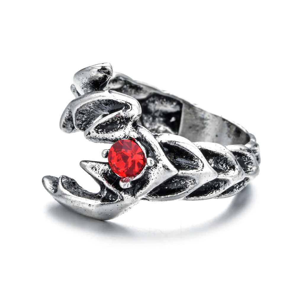 Vintage Gothic Punk Style Skull Animal Men's Ring