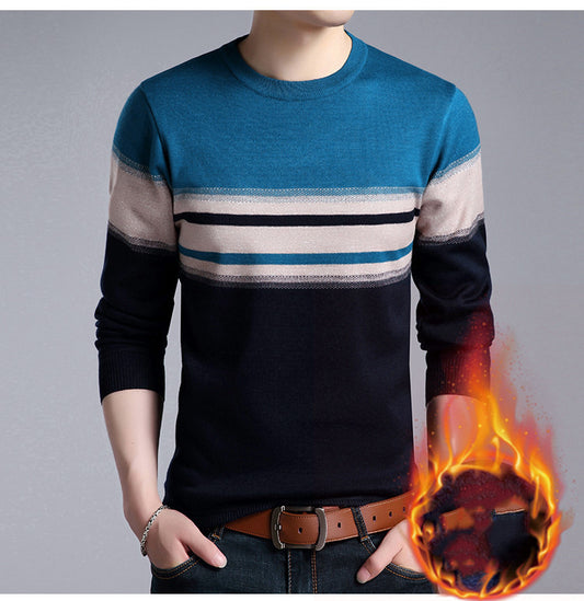 Men's thick sweater bottoming shirt