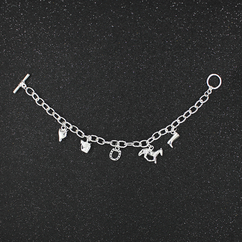 Electroplated silver horseshoe