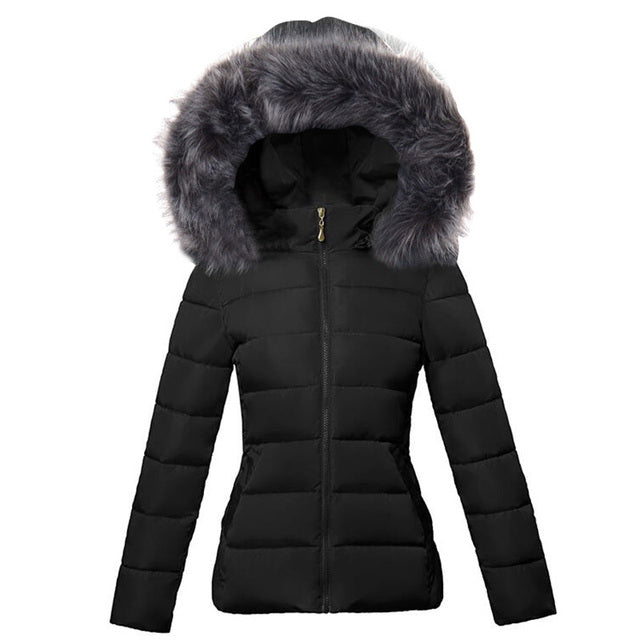Big Fur New European Fashion White Women's Jacket Plus