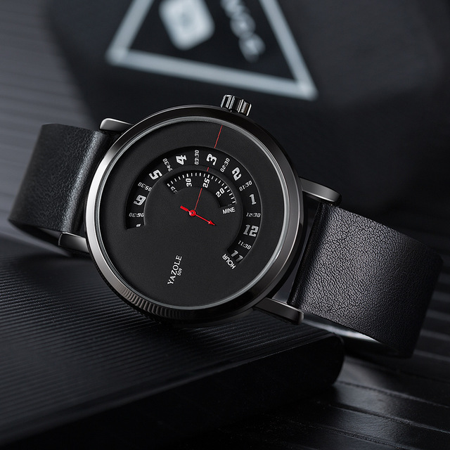 Turntable waterproof men's watch