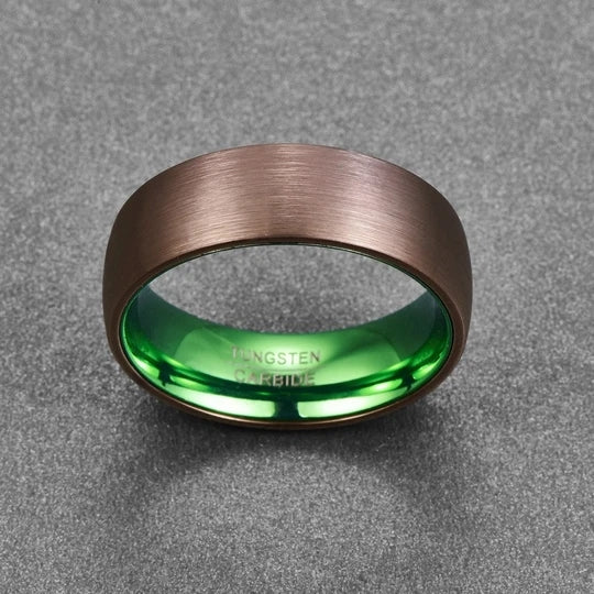 Plated Green Tungsten Carbide Ring