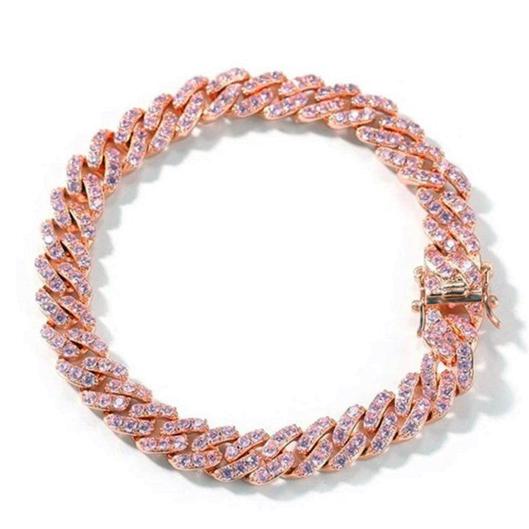 Trend all-match single row full drill anklet