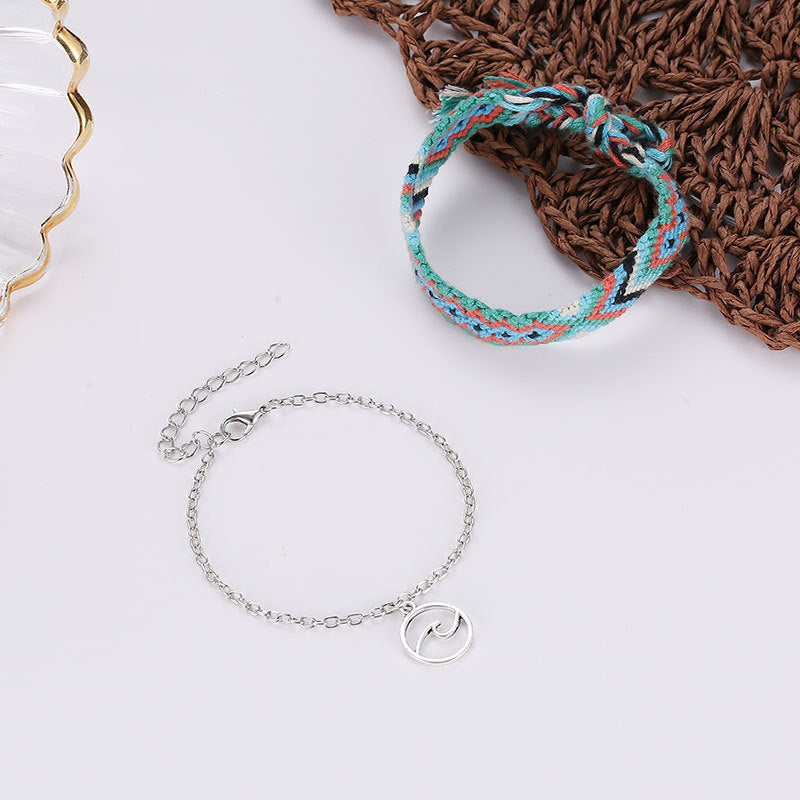 Retro Boho Anklet 2 In 1