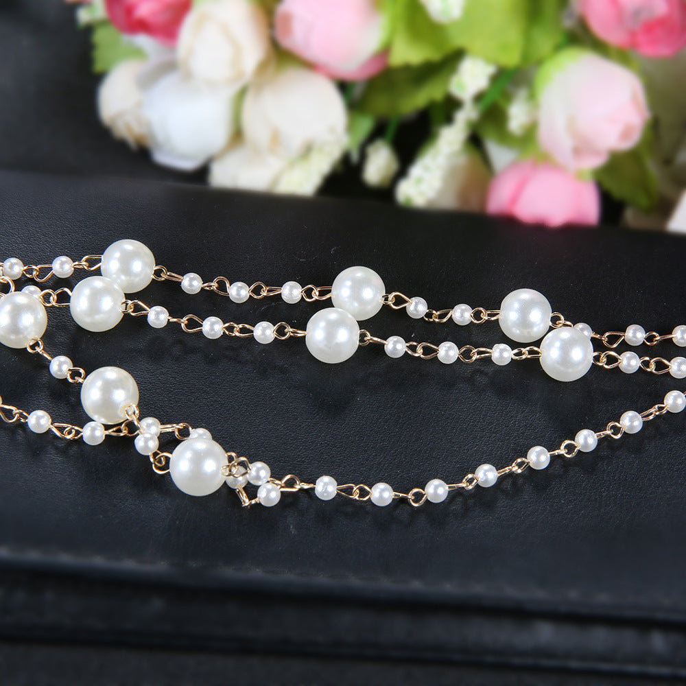 EBAY Beach Anklet Simple Multilayer Pearl Yoga