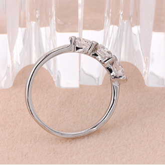 High quality zircon micro plated genuine gold engagement ring