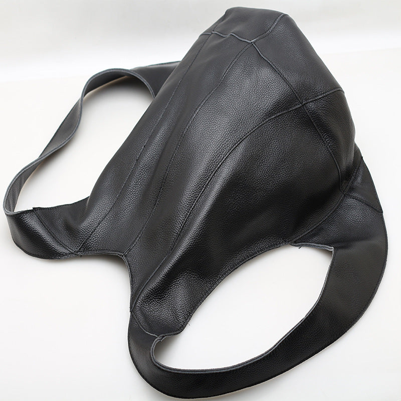 Cowhide motorcycle backpack