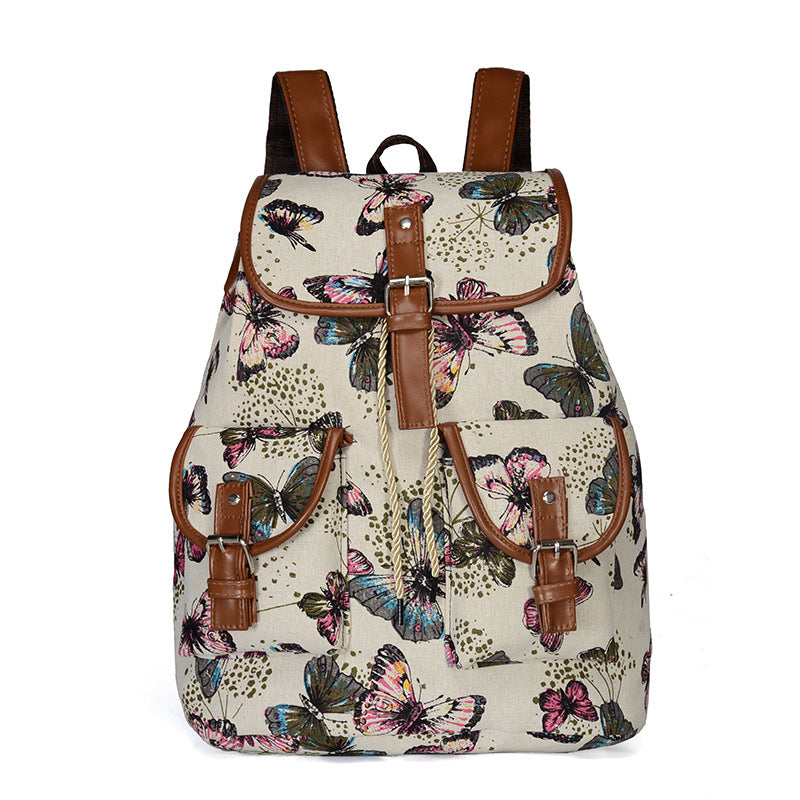Women's canvas backpack