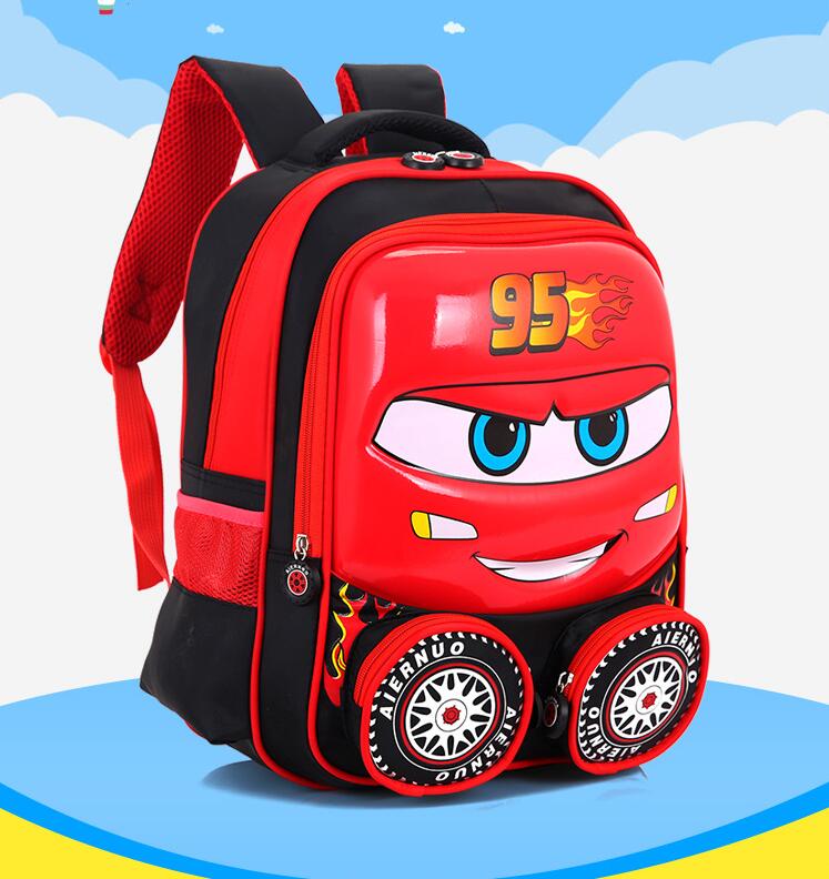 3D Car Child School Backpack
