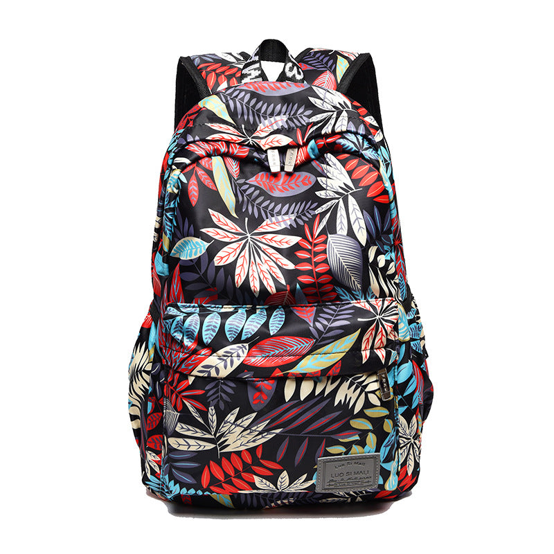 Printed backpack