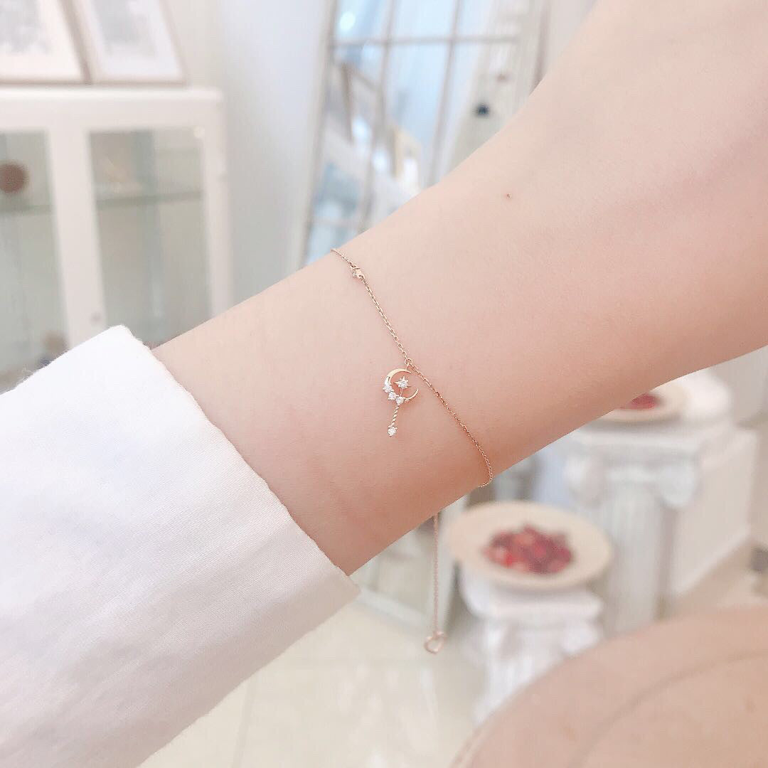 Sterling Silver Bracelet Female Korean Version Niche
