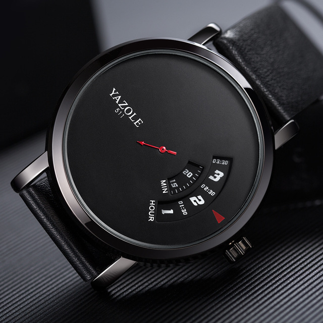 Turntable waterproof men's watch