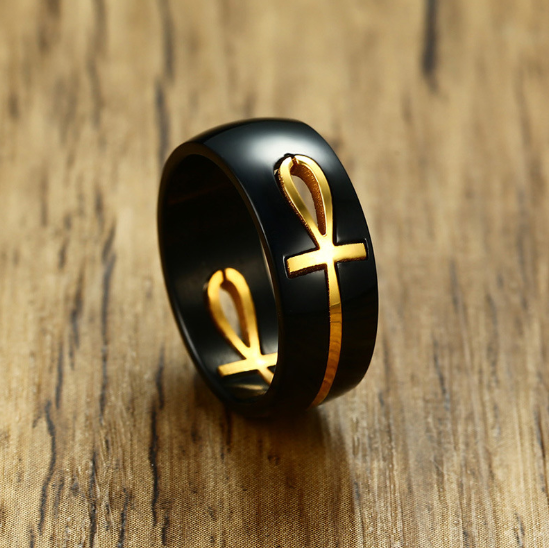 Fashionable Pure Tungsten Steel Sweethearts Ring Pair Ring
