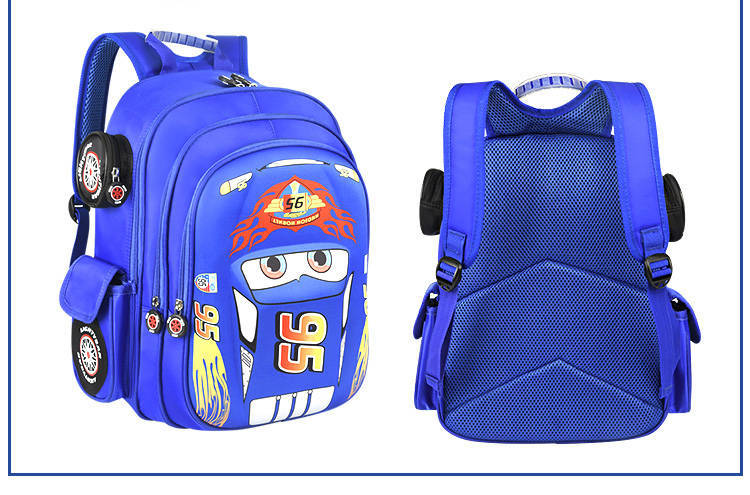 3D Car Child School Backpack