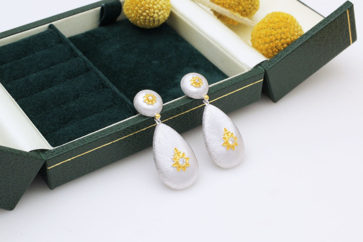 Creative 925 Silver Brushed Star Earrings