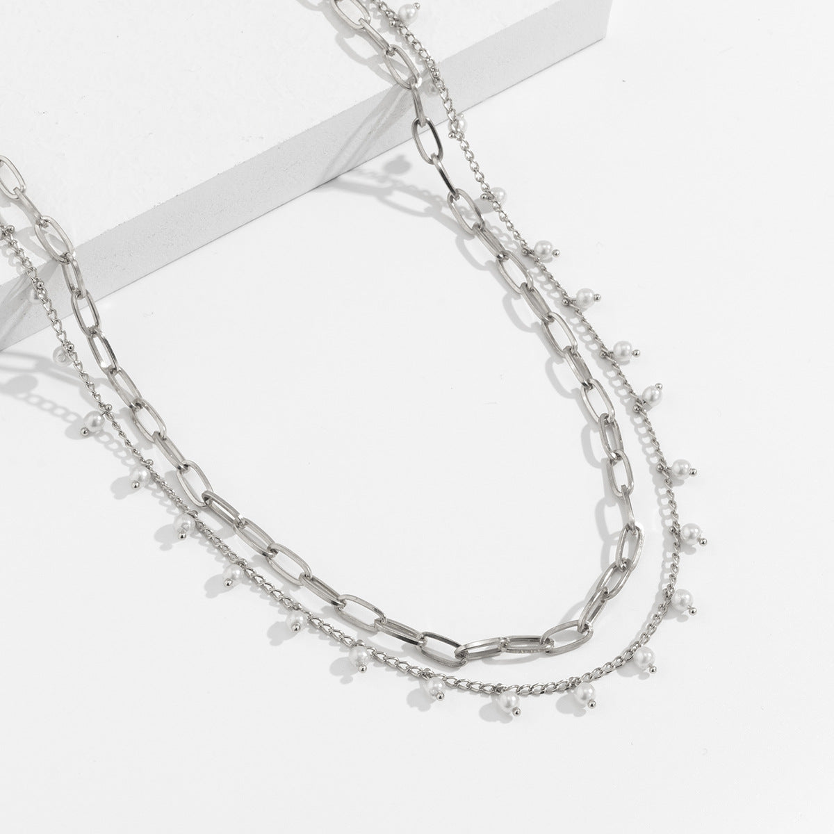 Simple Cross Body Chain Women's Pearl Tassel