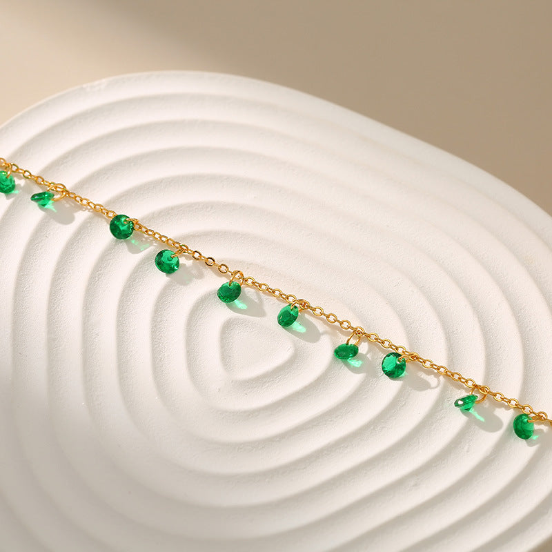 Adjustable Brass Plated 18K Gold Anklet