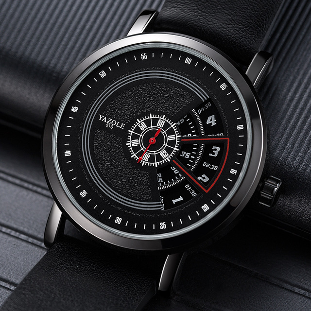 Turntable waterproof men's watch