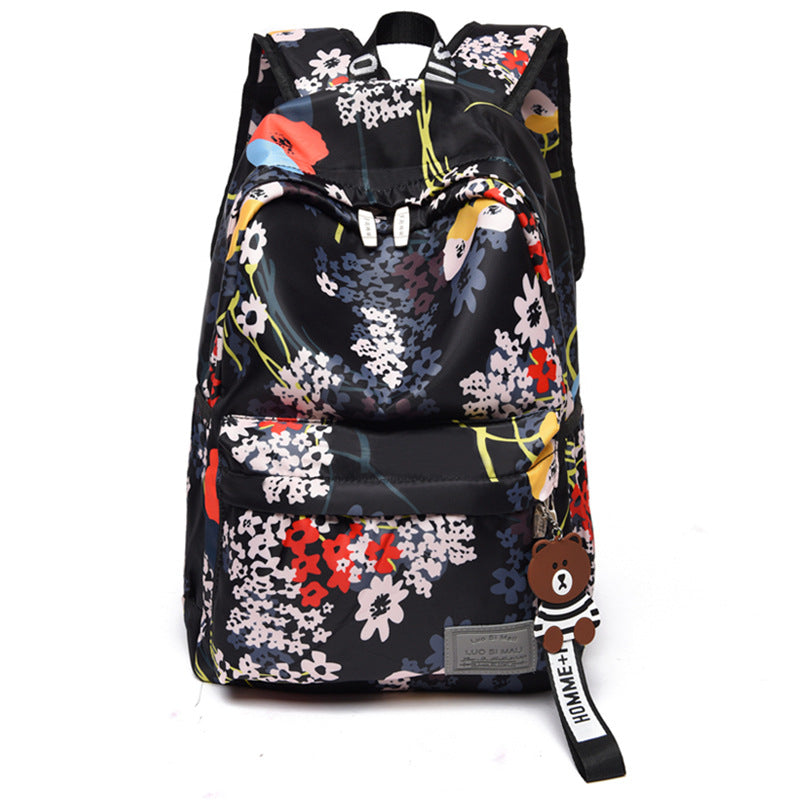 Printed backpack