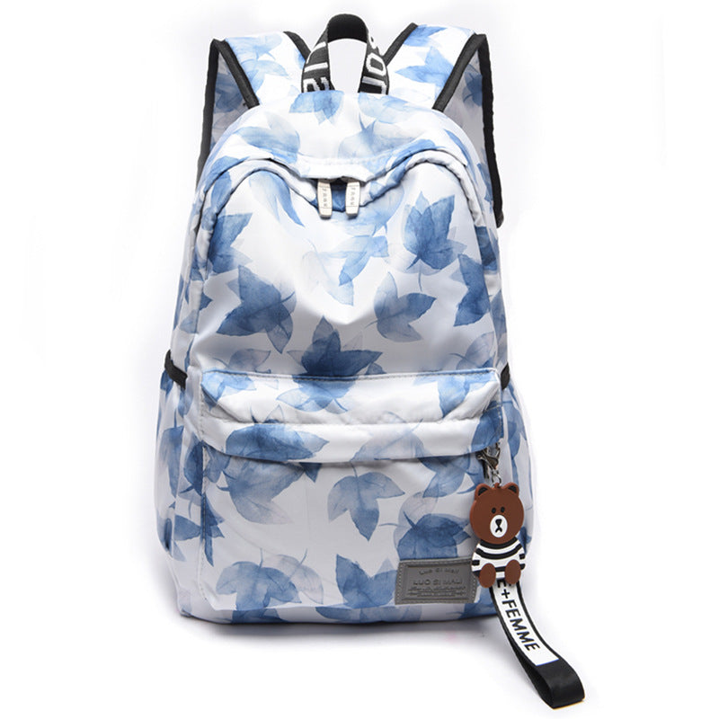 Printed backpack