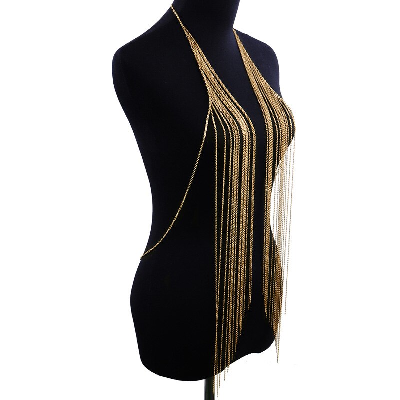 Fashion Exaggerated Shawl Type Body One Chain Body Chain