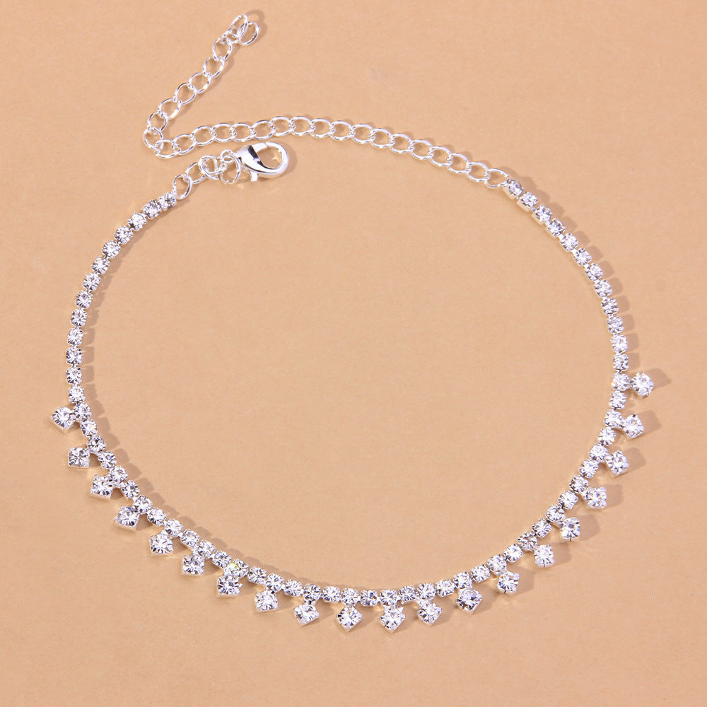 Wild Toothed Single Drainage Drill Anklet
