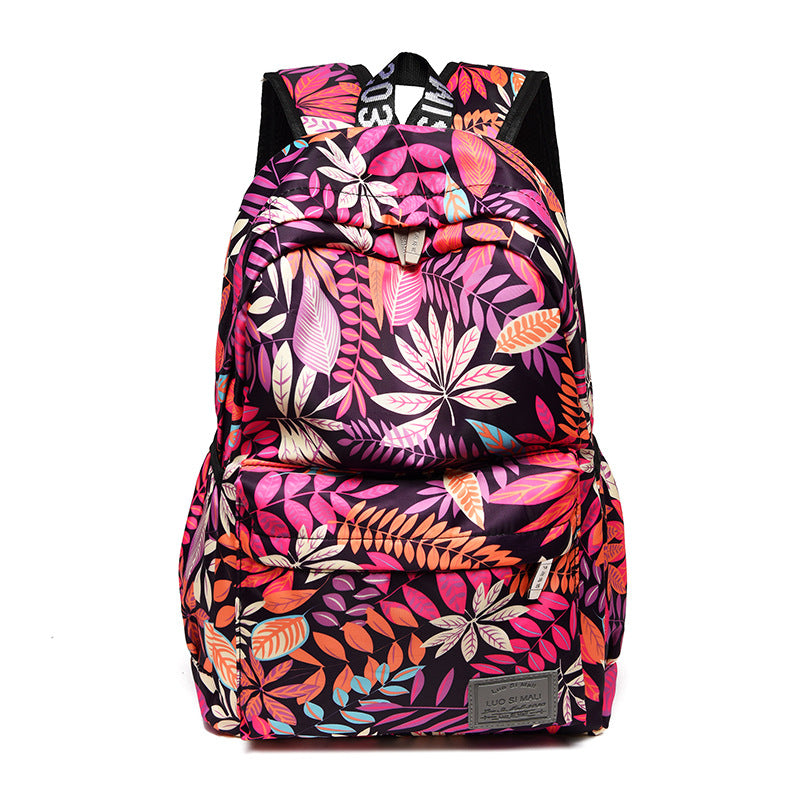 Printed backpack