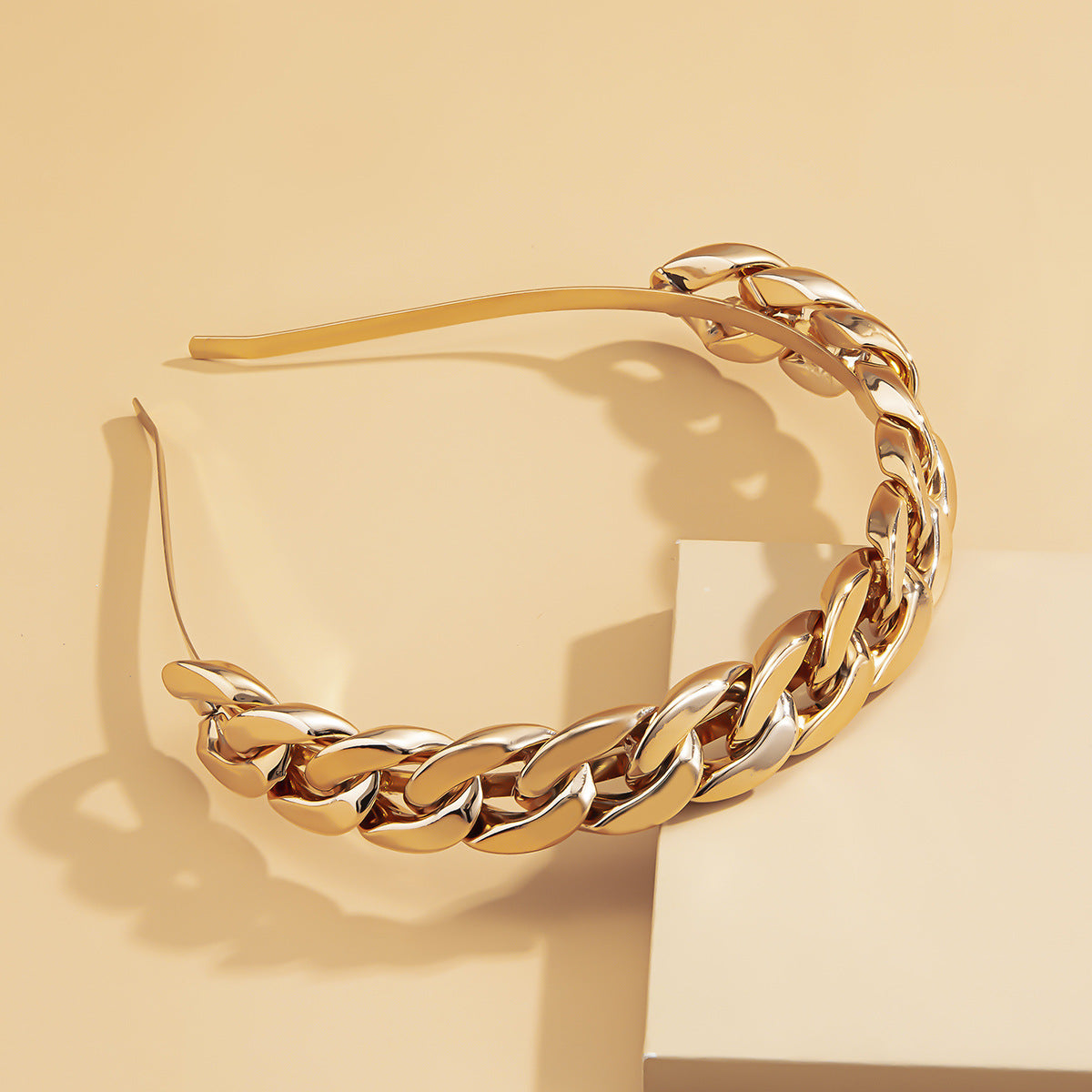 Wide-sided Fashion Hair Accessories Irregular Metal Headband