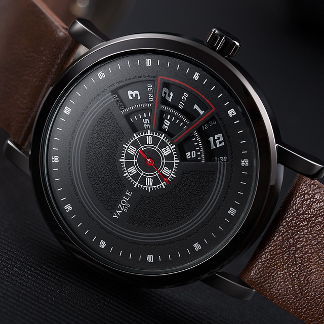 Turntable waterproof men's watch