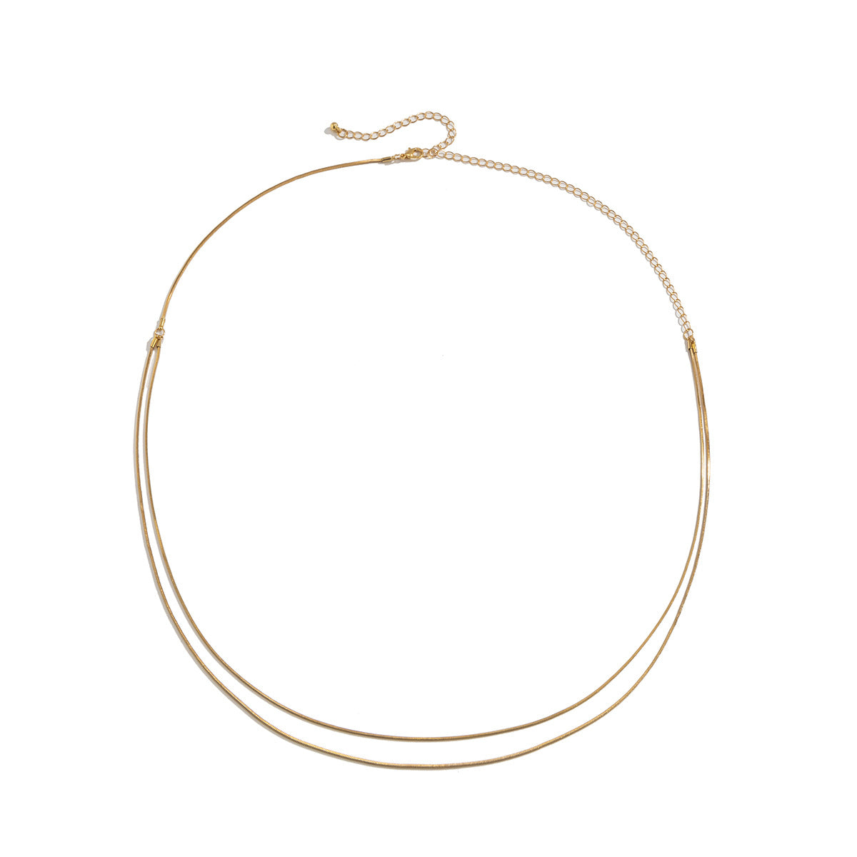 Simple Double Layer Fine Snake Bone Waist Chain Women's