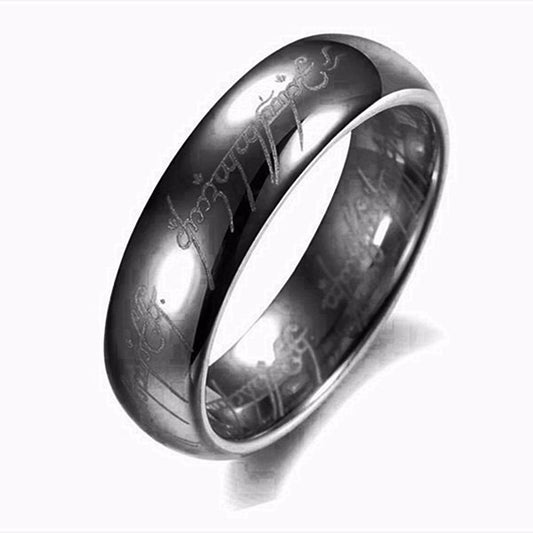Stainless-Steel One-Color Power Ring, Gold Ring, Wedding Ring Women's Lovers Fashion Jewelry