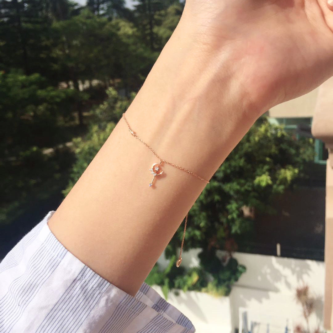 Sterling Silver Bracelet Female Korean Version Niche