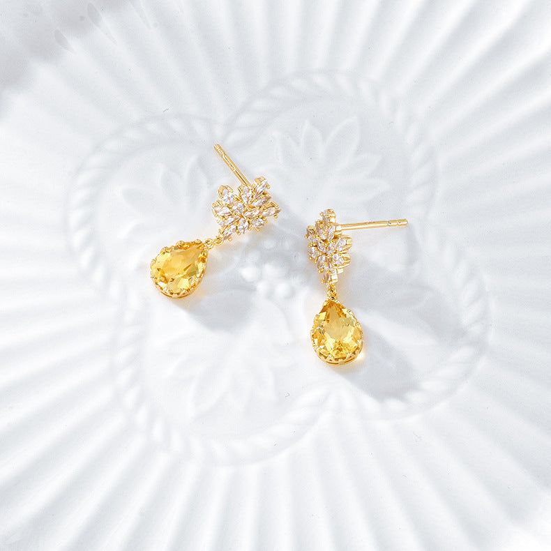 S925 14K Gold Plated New Female Earrings