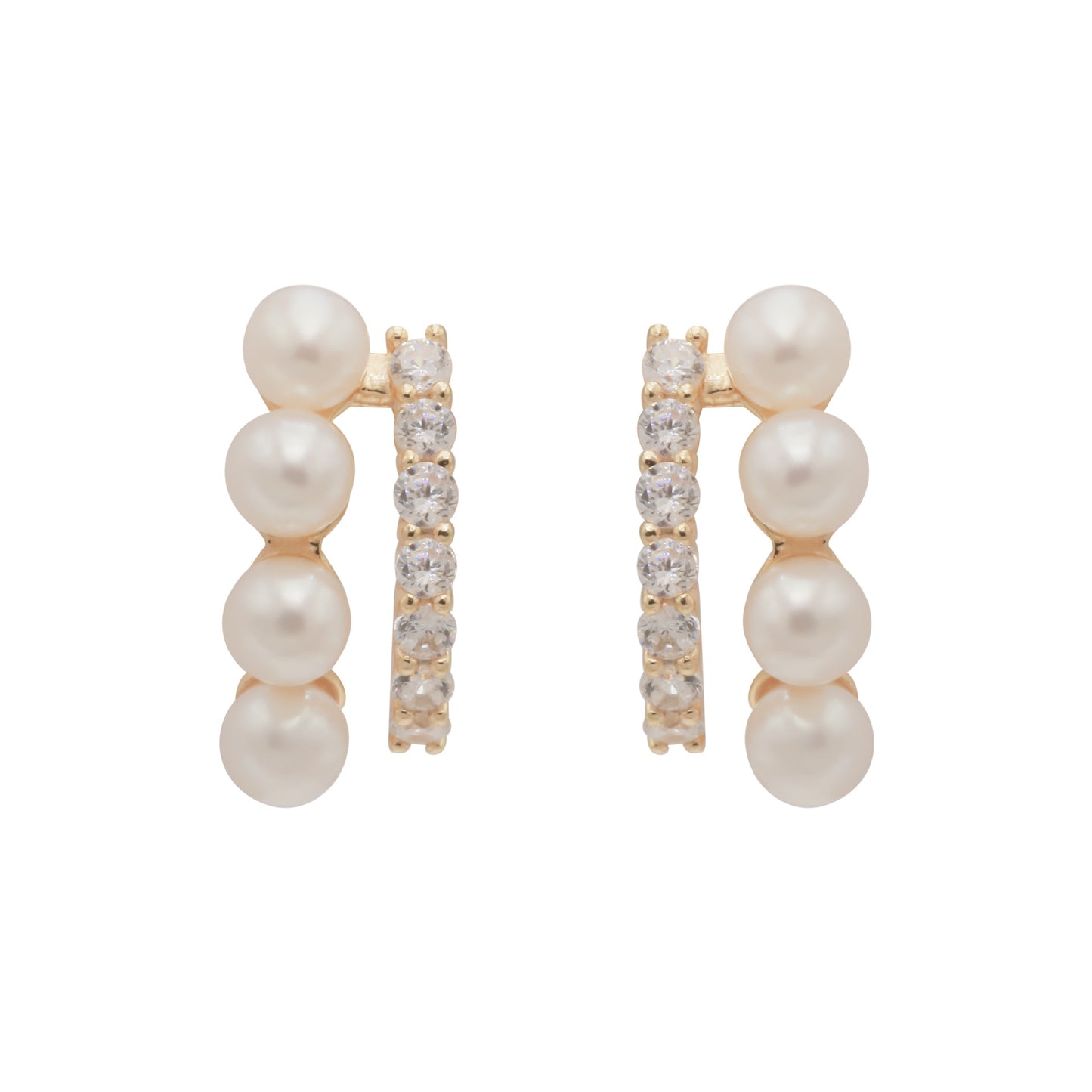 Small Design Simple Temperament Freshwater Pearl Earrings