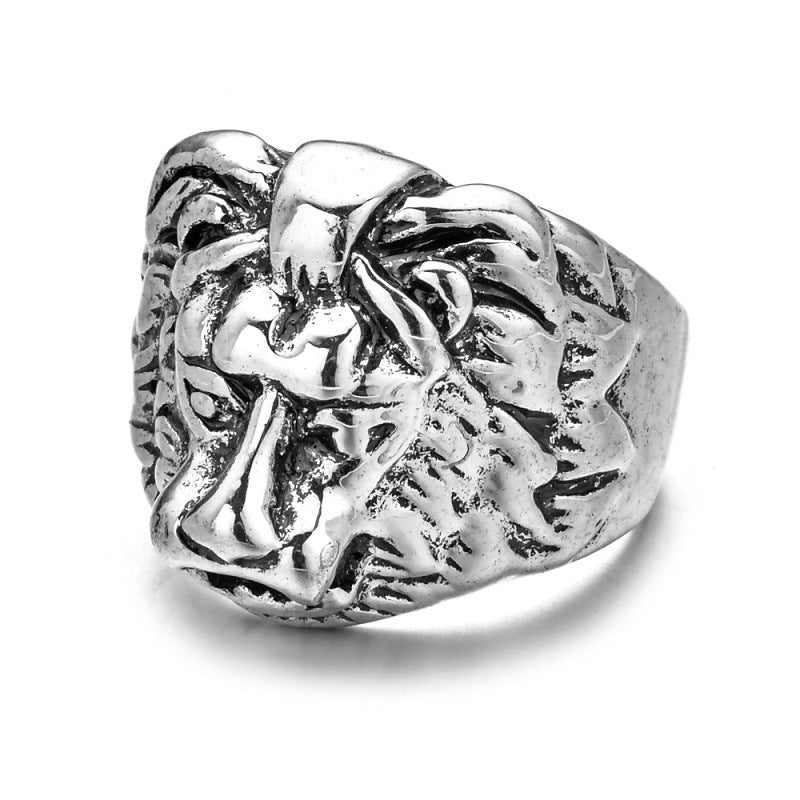 Vintage Gothic Punk Style Skull Animal Men's Ring