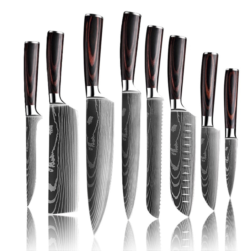 Japanese Upgraded Stainless Steel Chef Knife Set