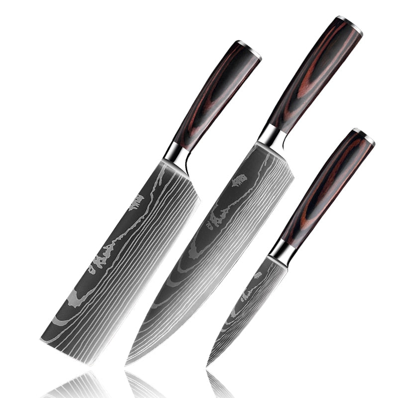 Japanese Upgraded Stainless Steel Chef Knife Set